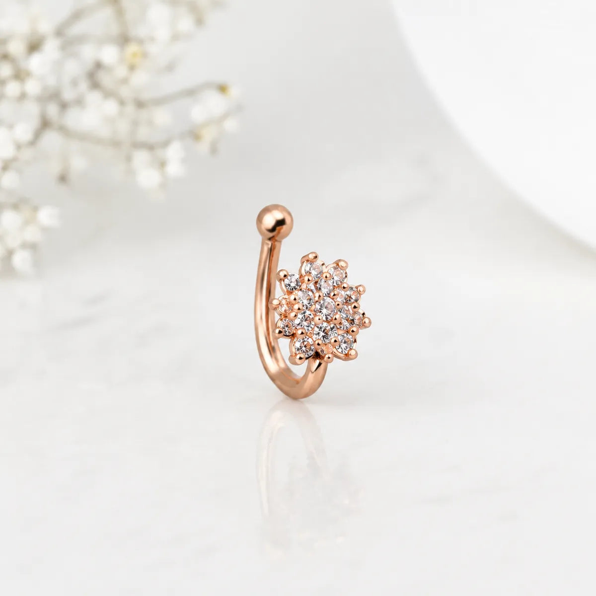 Rose Gold Nose Pin  For Women