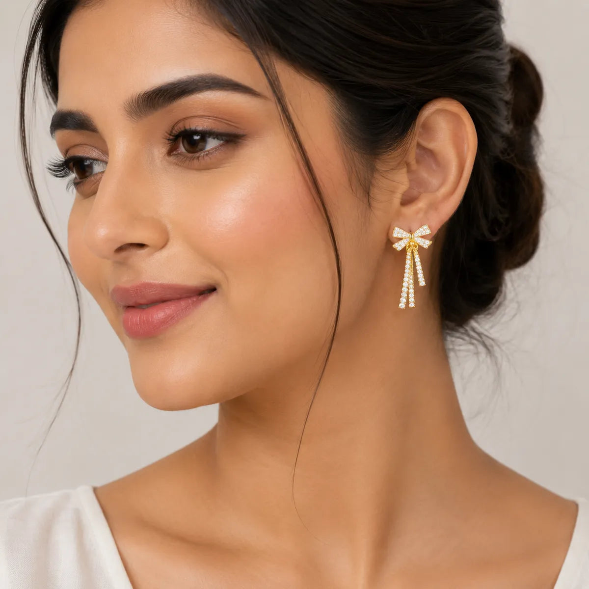 Gold Drop Earrings  For Women