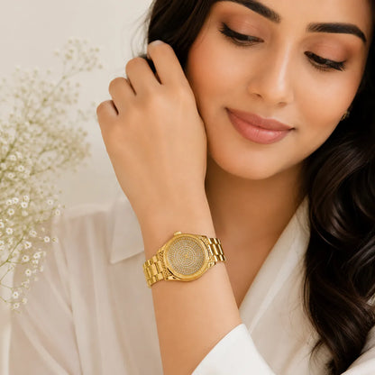Gold Watch  For Women