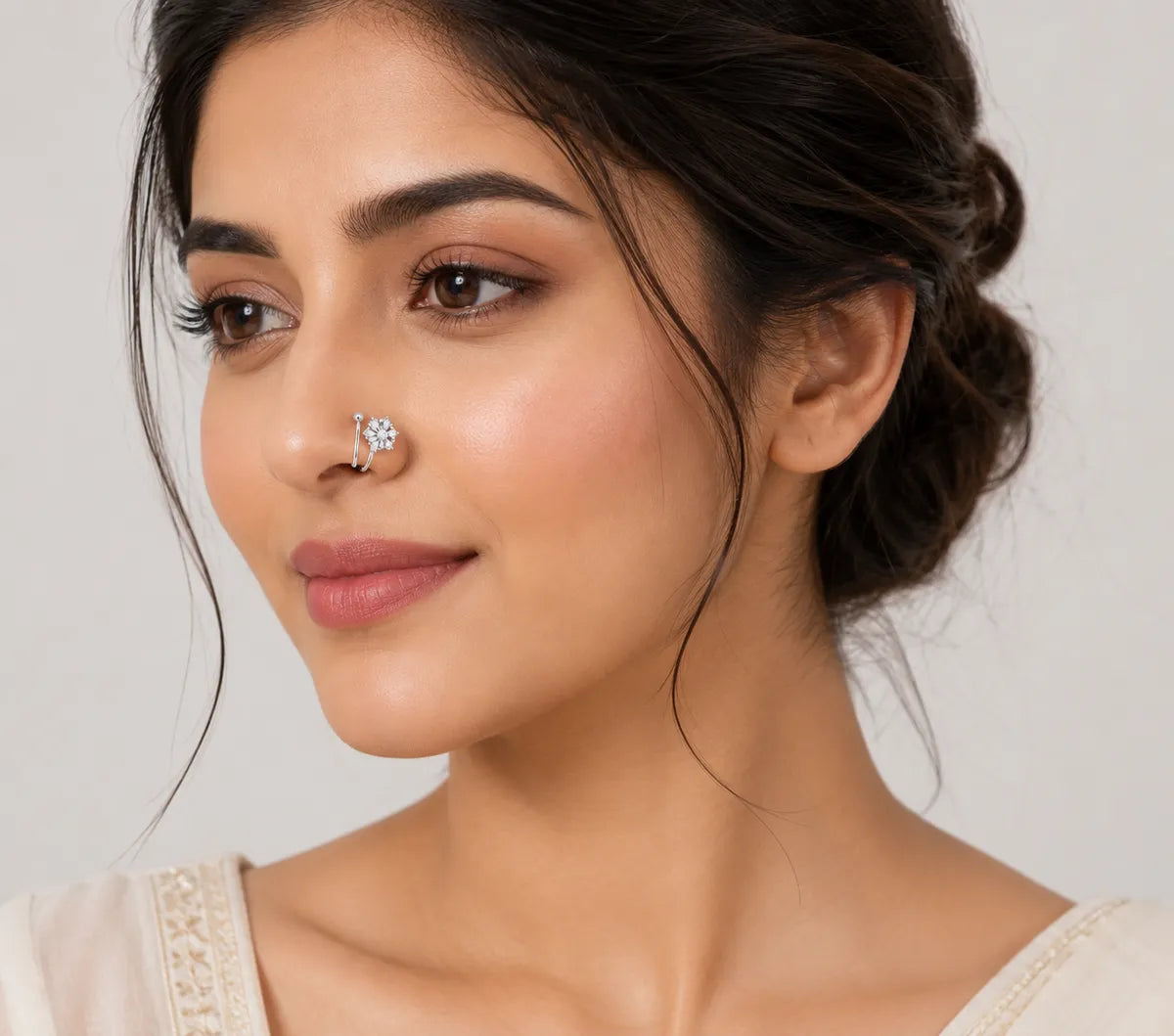 Silver Nose Ring  For Women