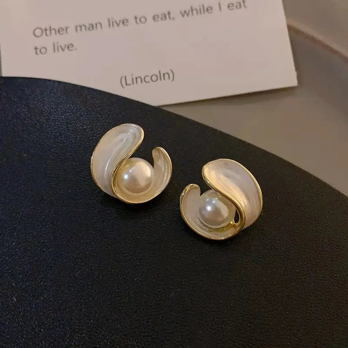 Gold Stud Earrings  For Women