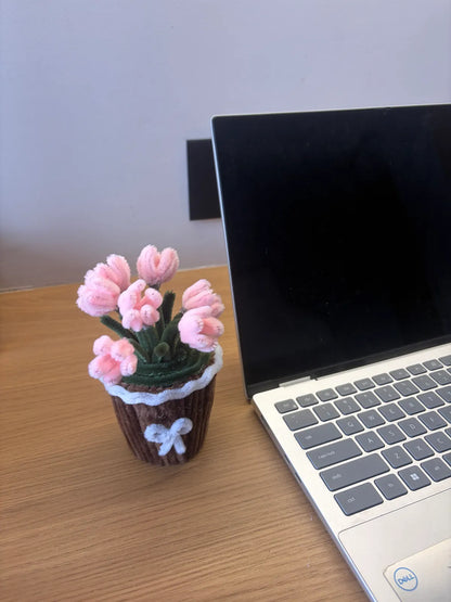 Rose Floral Decorative Vase  For Home Decor