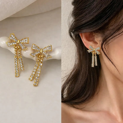 Gold Drop Earrings  For Women