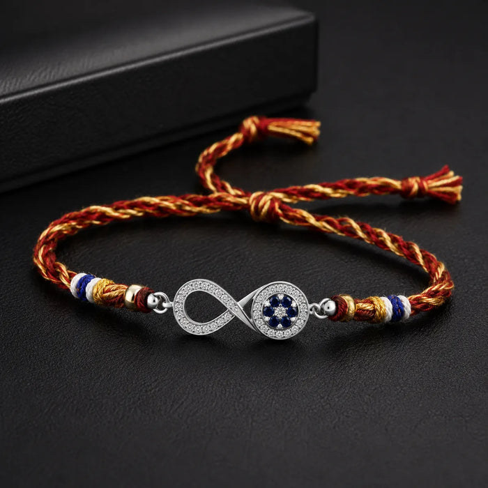 925 Sterling Silver Jewellery|Red And Gold Rakhi  For Brothers