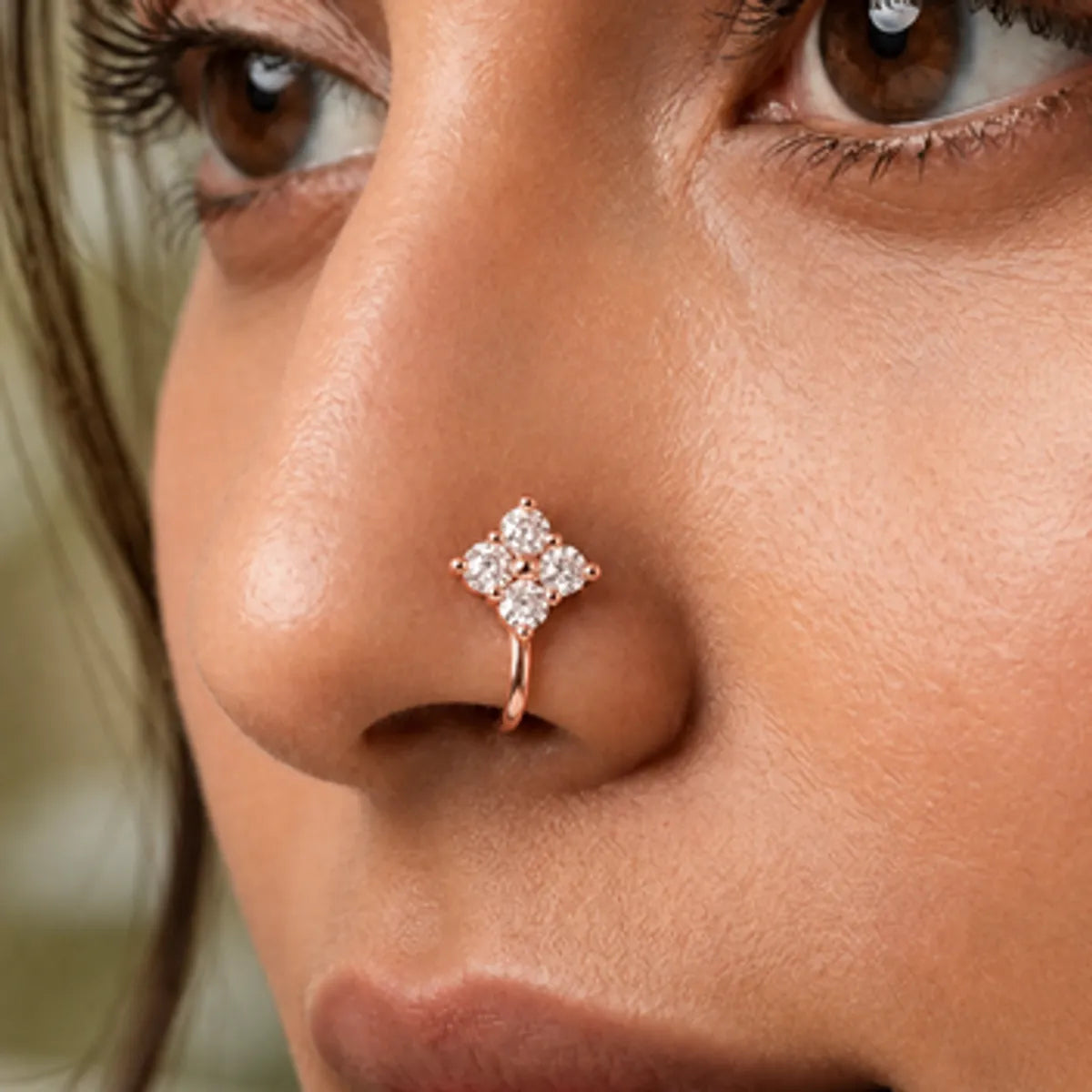 Rose Gold Nose Ring  For Women