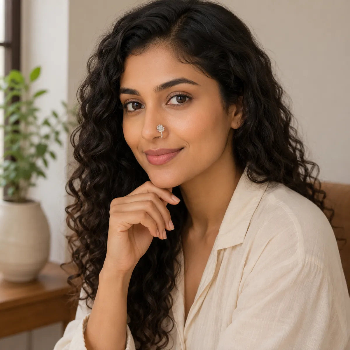 Silver Nose Ring  For Women