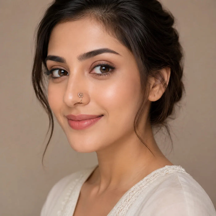 Rose Gold Nose Pin  For Women