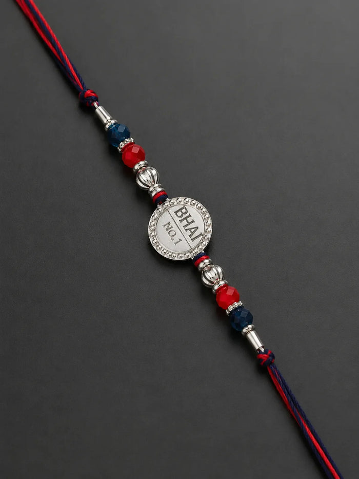 925 Sterling Silver Jewellery| Multicolor Rakhi  For Brother