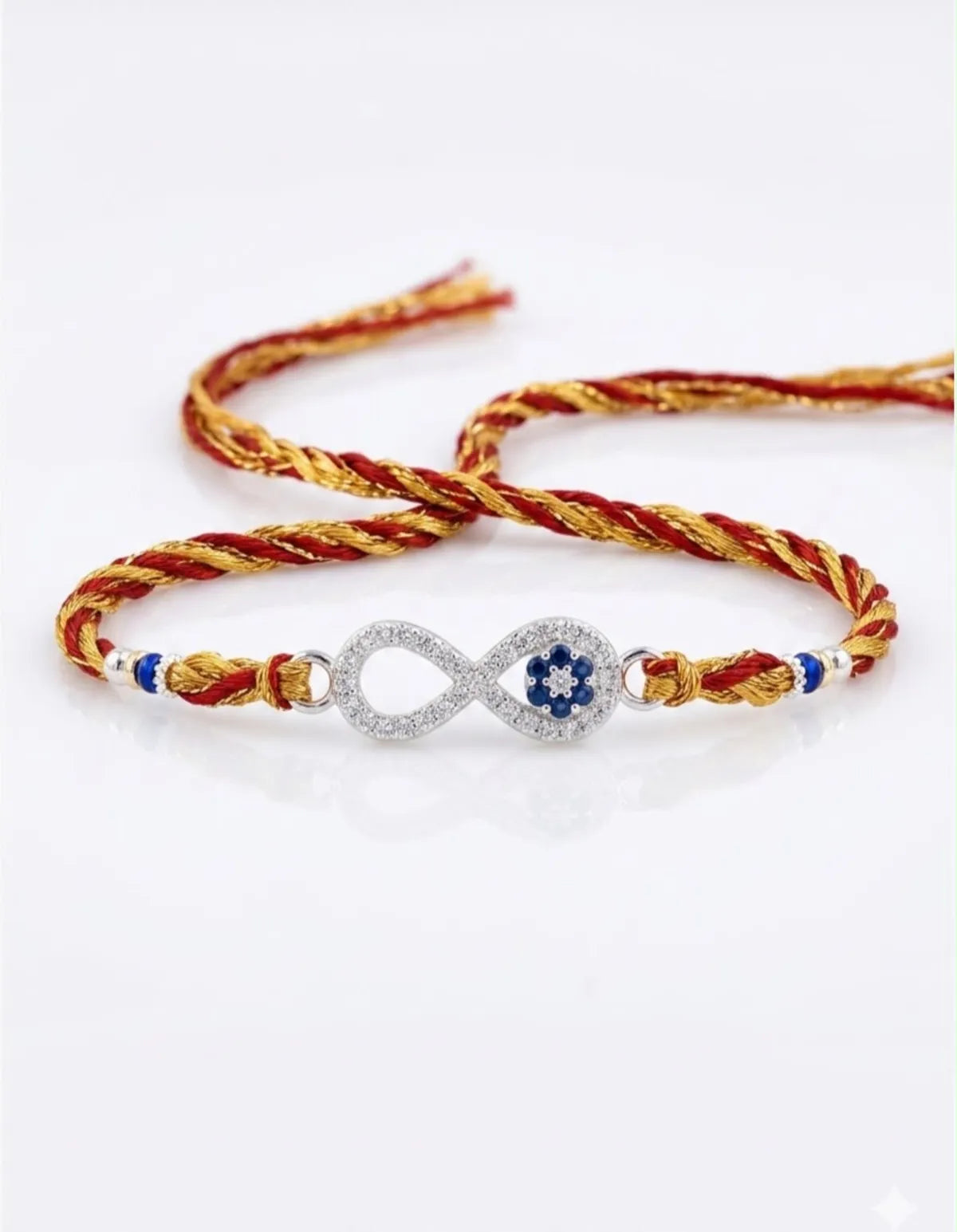 925 Sterling Silver Jewellery|Red And Gold Rakhi  For Brothers