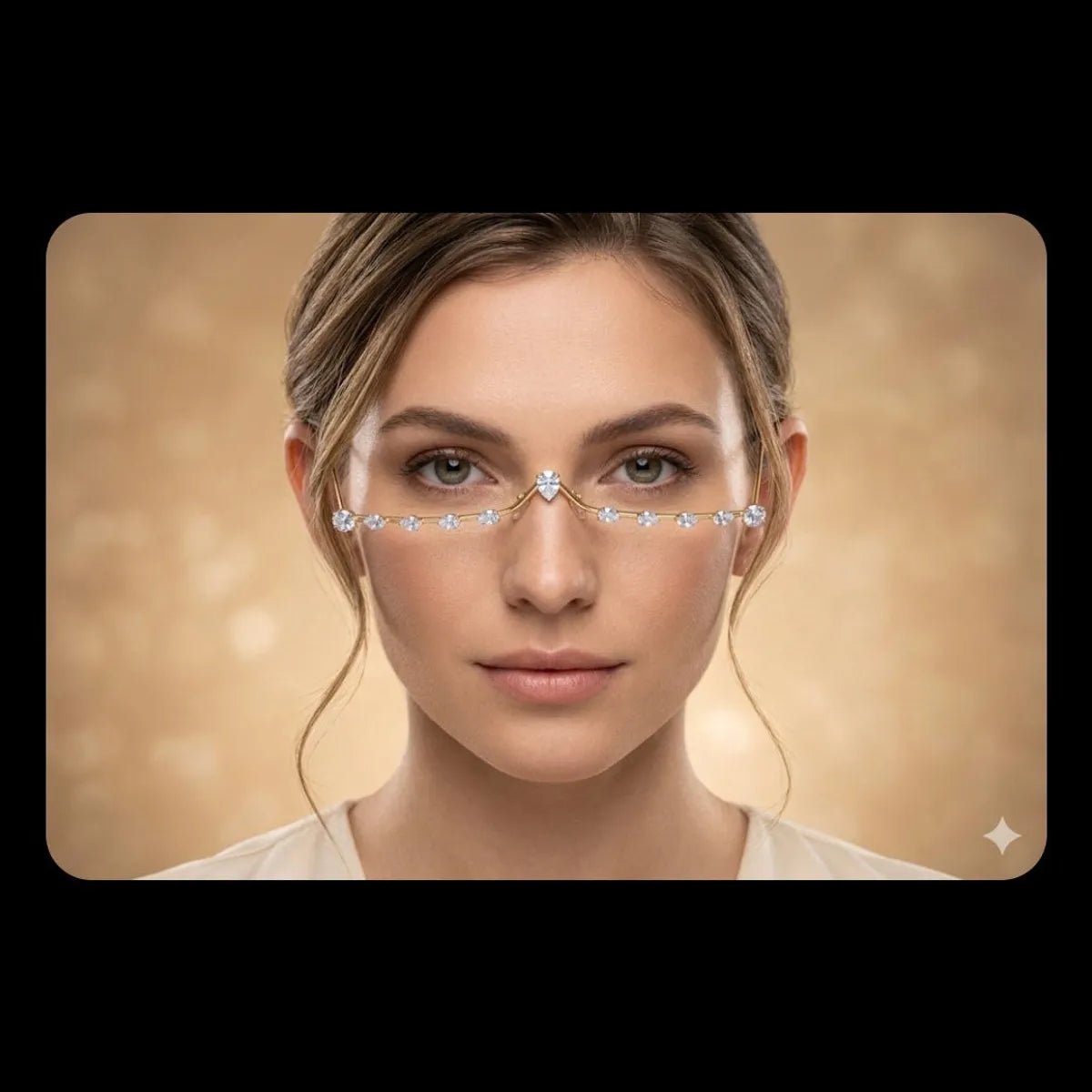 Gold Nose Frame  For Women