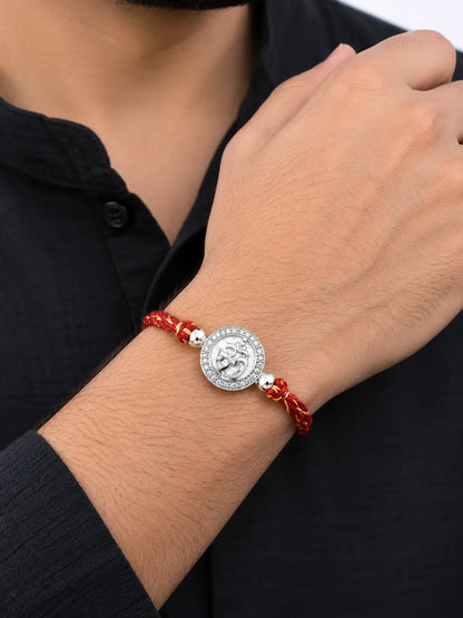 925 Sterling Silver Jewellery|Multicolor Rakhi  For Brother