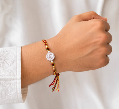 925 Sterling Silver Jewellery| Multicolor Rakhi  For Brother